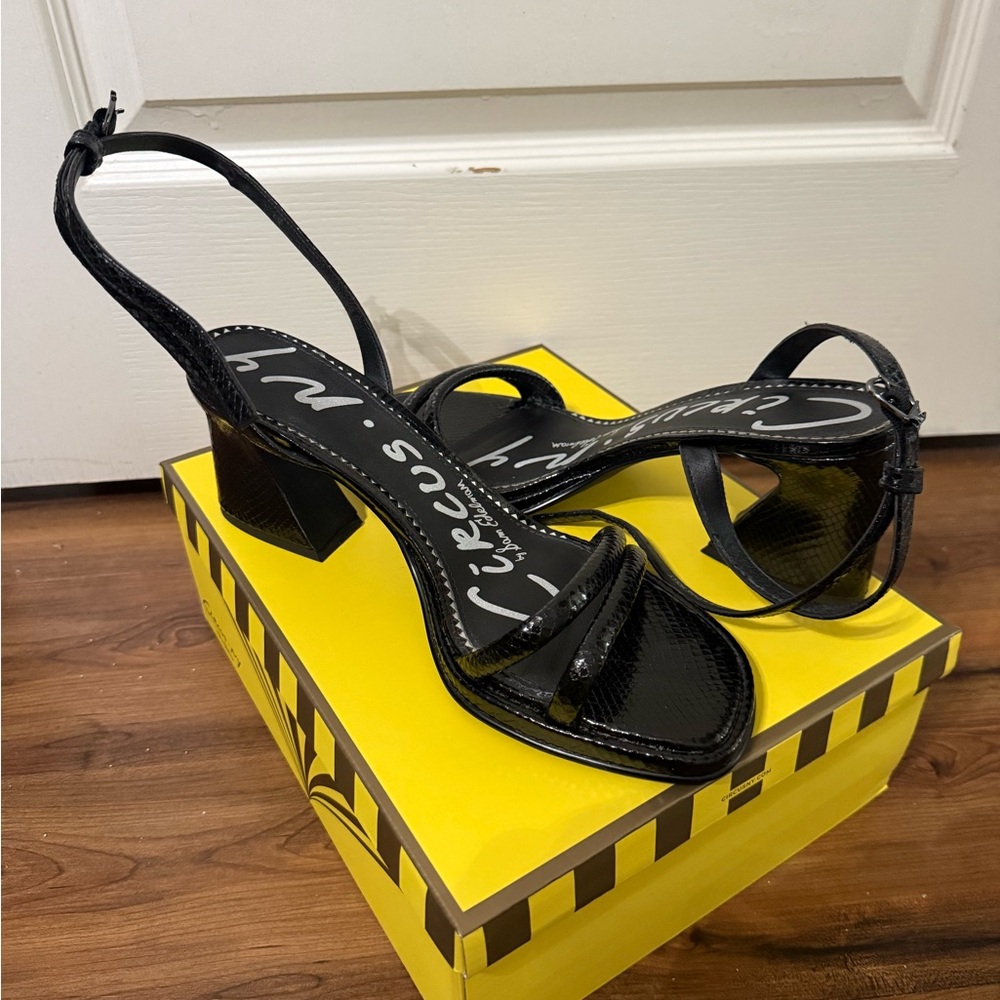 Sam Edelman Black Strappy Heels
